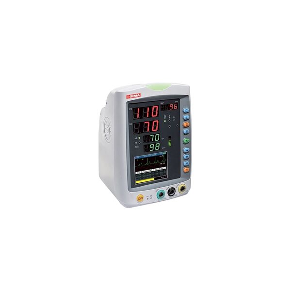 Gima Vital Pro monitor multiparametrico con schermo LCD 3,5', NIBP, SpO2, ECG e temperatura, bianco