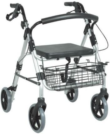 Gima Deambulatore rollator pieghevole e ad altezza regolabile SILVER