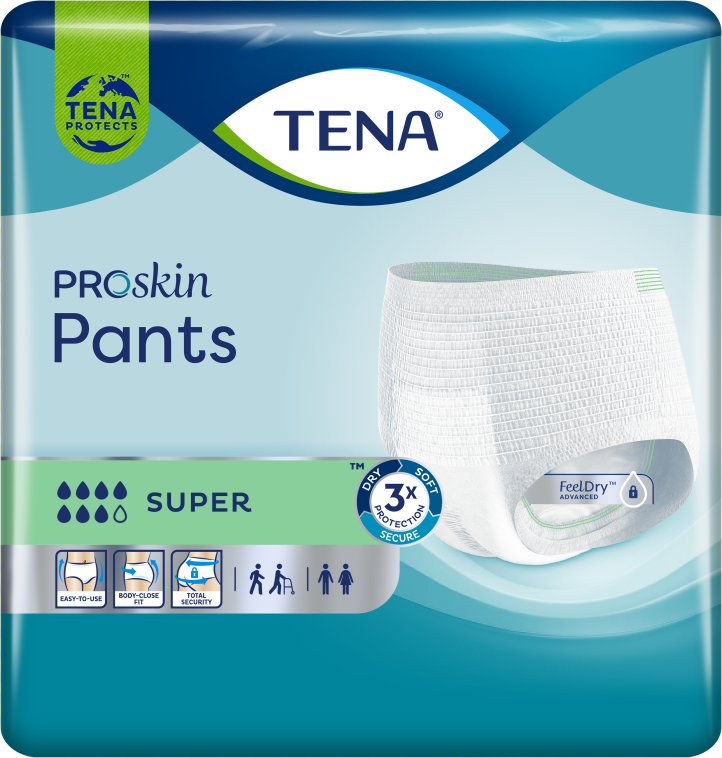 Tena Mutandina elastica assorbente e traspirante  Pants Super