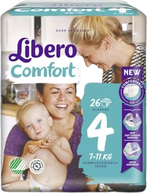 Libero - Pannolini Bebè Comfort 4 (7-11 kg)