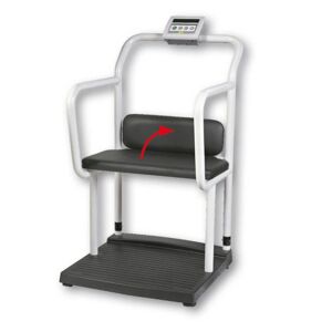 Kinemed Bilancia per Obesi a Piattaforma con Seduta e Corrimano H2412 - Classe Iii - 300 Kg / 100 Gr