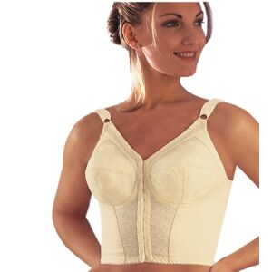 Scudotex Reggiseno Cotton Model a bustino con apertura davanti - Coppa C -  - Champagne (cod. 918)