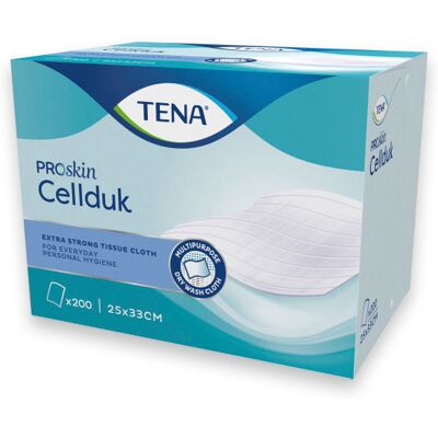 Tena Salviette monouso morbide ed assorbenti per il lavaggio del corpo - 200 pezzi - Cellduk Tena Salviette monouso morbide ed assorbenti per il lavaggio del corpo - 200 pezzi - Cellduk
