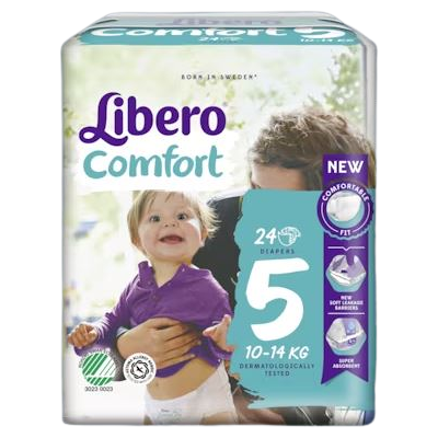 Libero Comfort 5 - 10-14 kg - 24 pezzi - Slim Fit - Pannolini Libero Comfort 5 - 10-14 kg - 24 pezzi - Slim Fit - Pannolini
