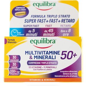 Equilibra ®- 6 confezioni da 30 compresse Integratore Multivitamine & Minerali 50+