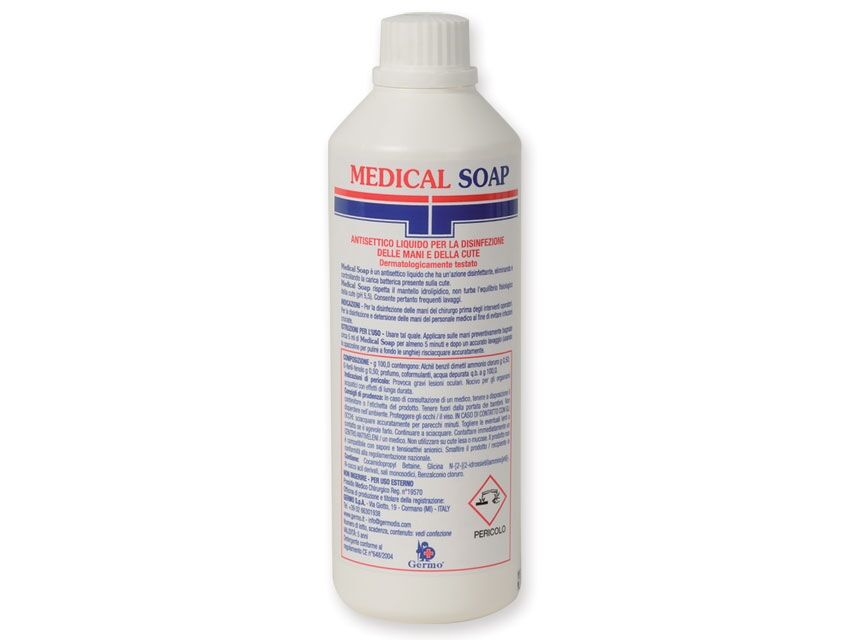 Gima Sapone antisettico pre operatorio per disinfettare mani e pelle - 0,5 L