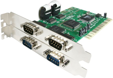 Startech Scheda PCI .com scheda seriale pci a 4 porte rs-232 con 16550 uart pci4s550n