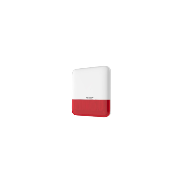 hikvision sirena wireless per sistemi di allarme -  tri-x - ds-ps1-e-we- colore bianco