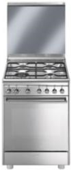 Smeg Cucina a gas CX68M8-1 Forno elettrico Piano cottura a gas 60 cm