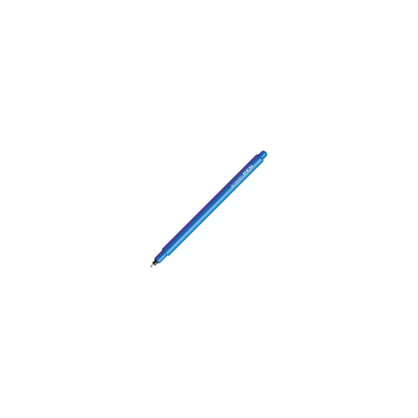 tratto penna pen metal look - penna punta in fibra - acquamarina (pacchetto di 12) 830726