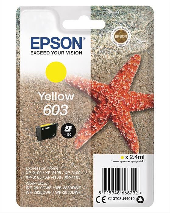 Epson 603 Stella Marina T03u Standard Single Giallo-giallo