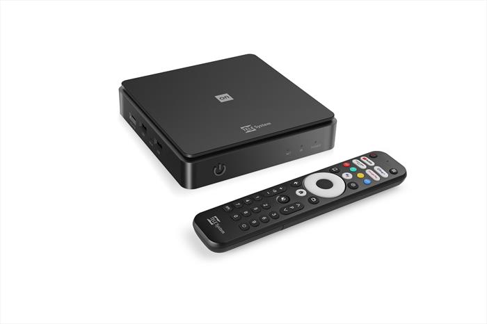 telesystem ricevitore digitale on t2 hd androidtv 11, wi.fi-black