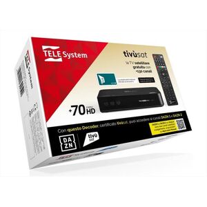 TELESYSTEM Decoder Satellitare Ts9019 Tivu'sat-black TELESYSTEM Decoder Satellitare Ts9019 Tivu'sat-black