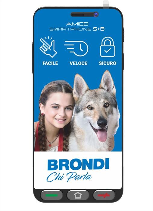 brondi amico smartphone s+b-nero