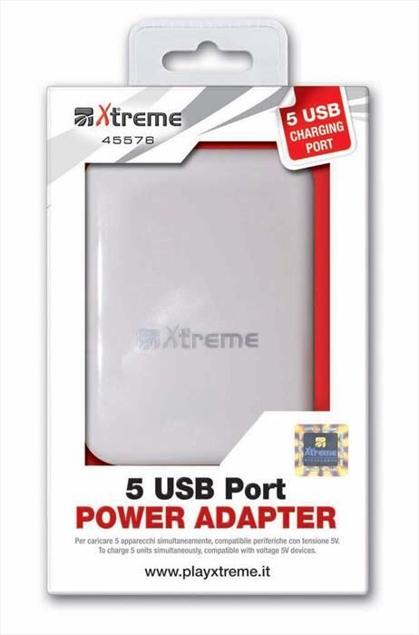 Xtreme 45576 Alimentatore Usb 5 Porte Rete