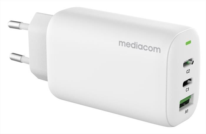 Mediacom Caricatore Rapido Usb-c Per Notebook 65w Md-a150-white