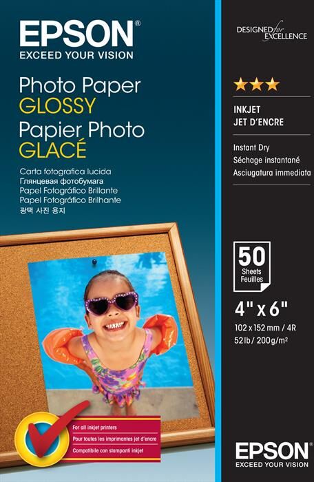 epson photo paper glossy 10x15cm 50 sheet