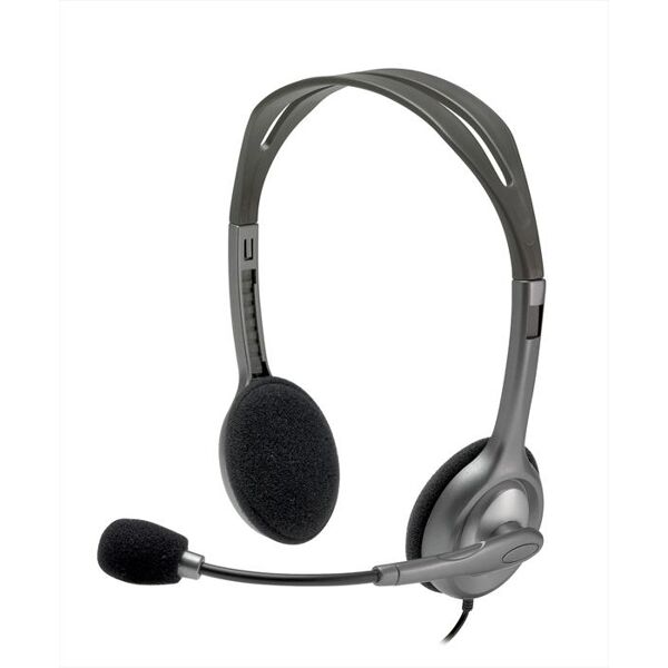 logitech stereo headset h111 grigio