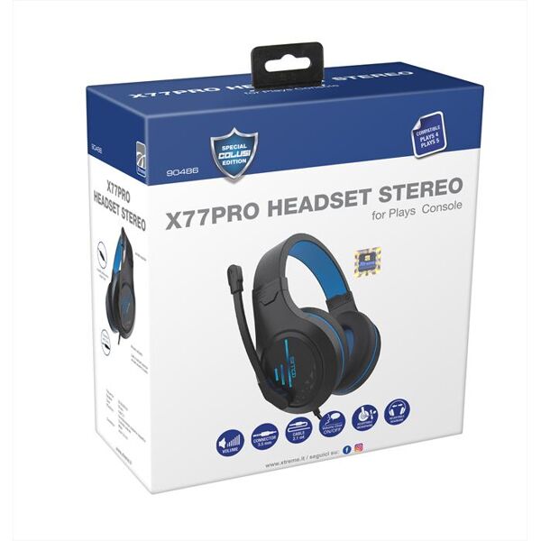 xtreme x77pro headset stereo ps5-nero/blu