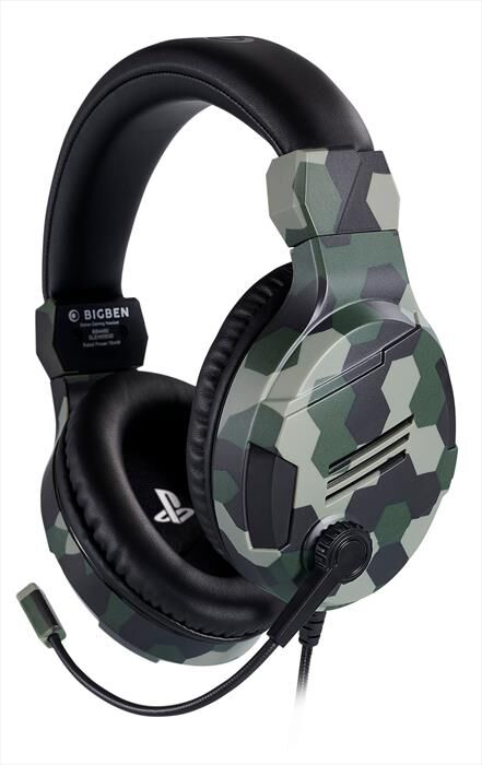 big ben ps4ofheadsetv3green-camouflage green