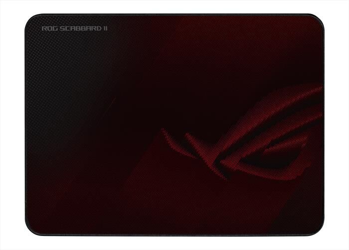 asus rog scabbard ii medium-nero/rosso