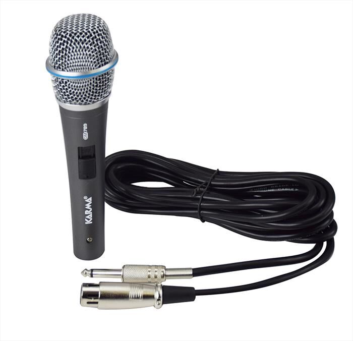 KARMA Microfono A Filo Professionale Dm 789-nero