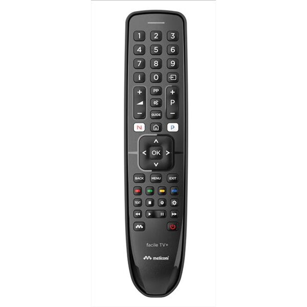 meliconi telecomando universale gumbody facile tv+-corpo in gomma, plastica nera