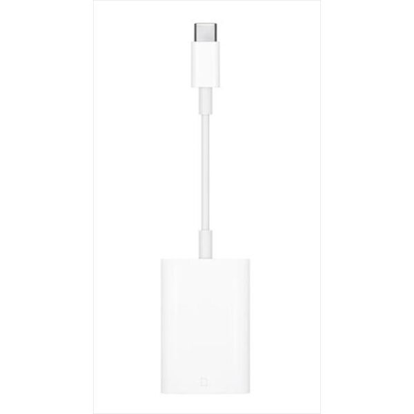 apple usb-c to sd card reader-bianco