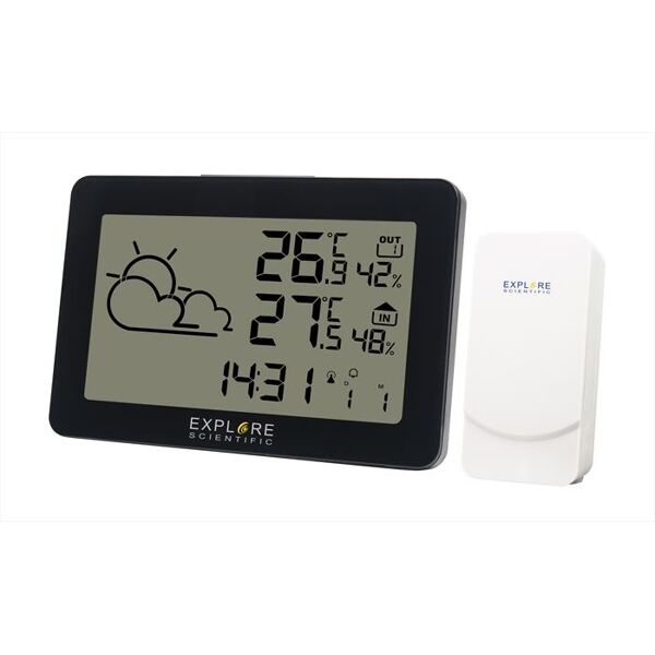 explore scientific wsh4002 large display weatherstation-black