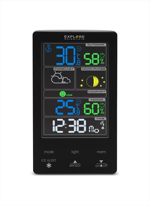 explore scientific wsc4009 stazione meteo con display touch a c-black