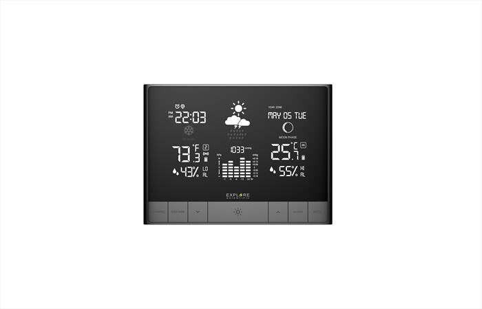 explore scientific stazione meteo orizzontale touch-grey