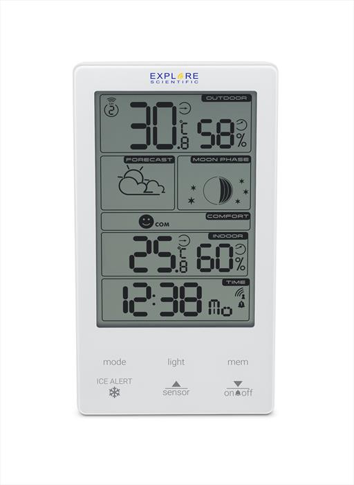 EXPLORE SCIENTIFIC Wsh4009gye000, Stazione Meteo Con Display Touch-white