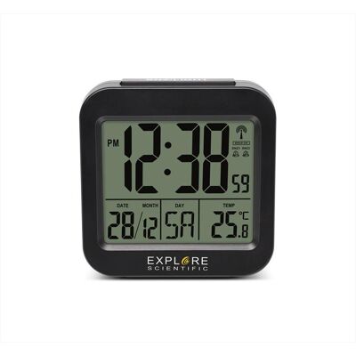 EXPLORE SCIENTIFIC Rdc1008 Orologio Radiocontrollato Da Viaggio,-black EXPLORE SCIENTIFIC Rdc1008 Orologio Radiocontrollato Da Viaggio,-black