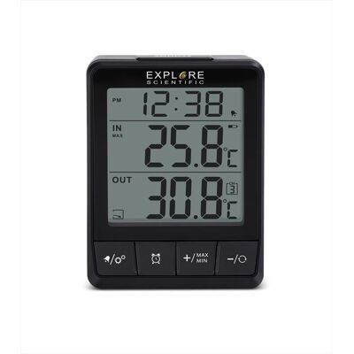 EXPLORE SCIENTIFIC Wsh002 Termometro Interno/esterno-black EXPLORE SCIENTIFIC Wsh002 Termometro Interno/esterno-black