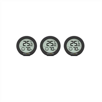 EXPLORE SCIENTIFIC Stazione Meteo Temp. Higrometer 3 Pack-black EXPLORE SCIENTIFIC Stazione Meteo Temp. Higrometer 3 Pack-black