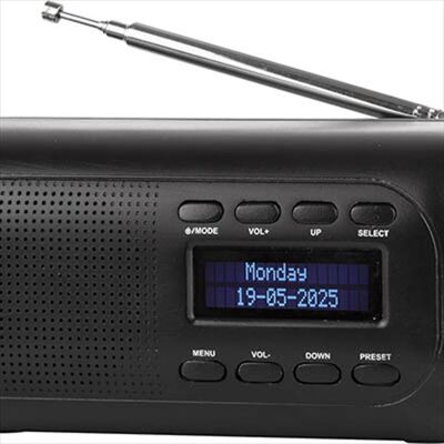 LOWELL Radiosveglia Dab/fm A Filo Eh50107n-nero LOWELL Radiosveglia Dab/fm A Filo Eh50107n-nero