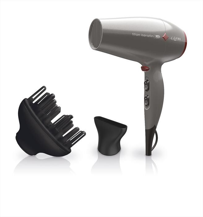 GAMA Diamond 3d Titan Keratin-grigio Metal