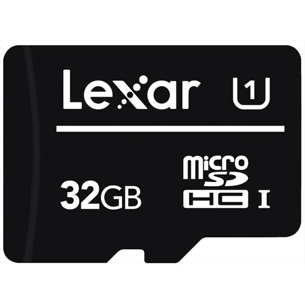 lexar 32gb microsdhc cl 10 no adapter-black