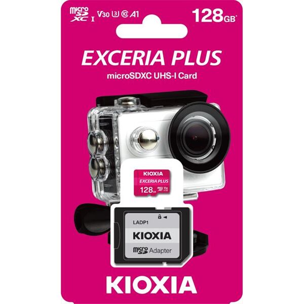 kioxia microsd exceria plus mpl1 uhs-1 128gb-rosa