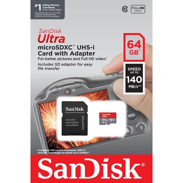sandisk microsd ultra android a1 64gb