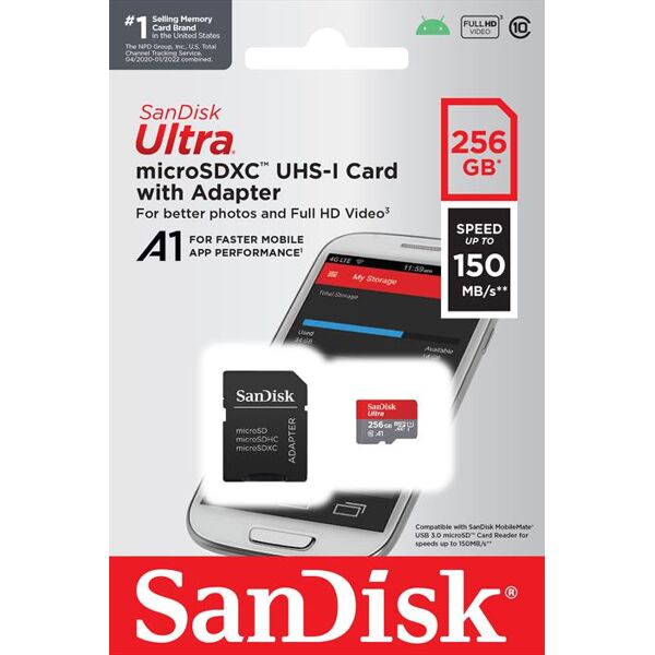 sandisk microsd ultra android a1 256gb