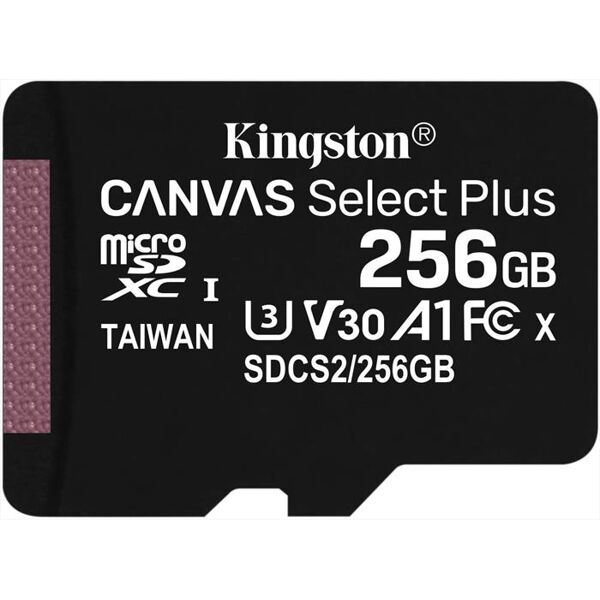 kingston supporto sdxc 256 gb sdcs2256gb-nero