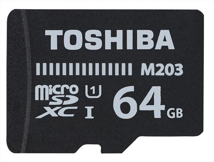 toshiba microsd 64gb 100mb/s u1 cl164-nero