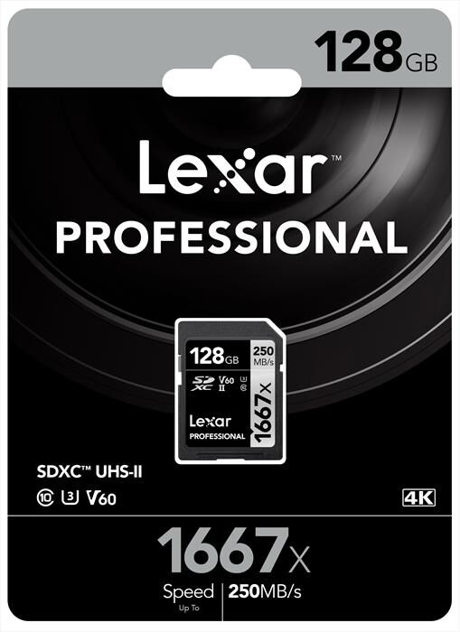 lexar sdxc pro 1667x 128 gb-black