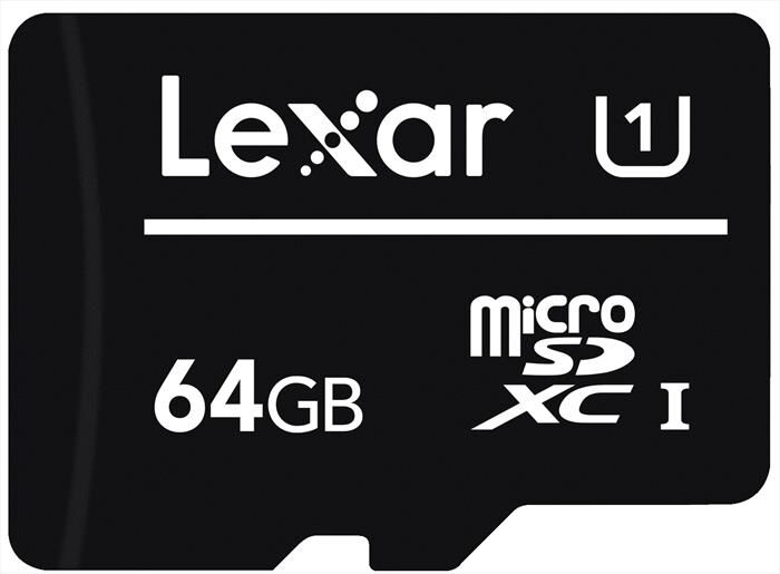 lexar 64gb microsdxc cl 10 no adapter-black