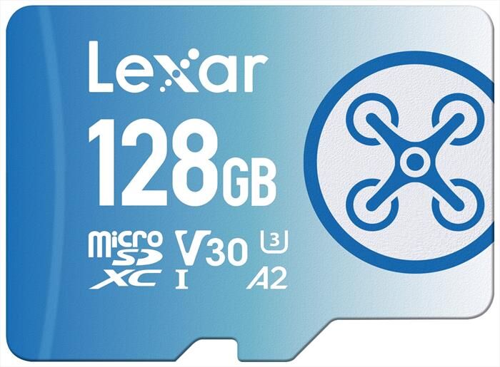 lexar 128gb fly microsdxc-blue