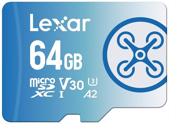 lexar 64gb fly microsdxc-blue