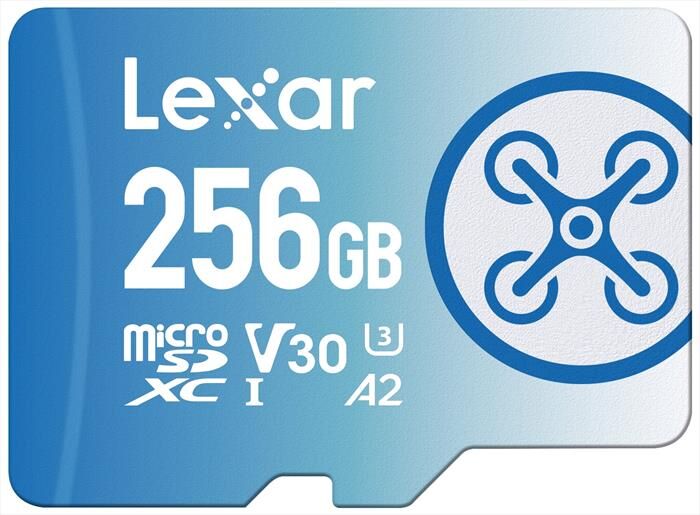 lexar 256gb fly microsdxc-blue