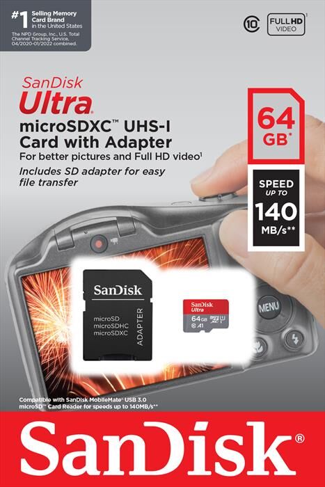 sandisk microsd ultra android a1 64gb