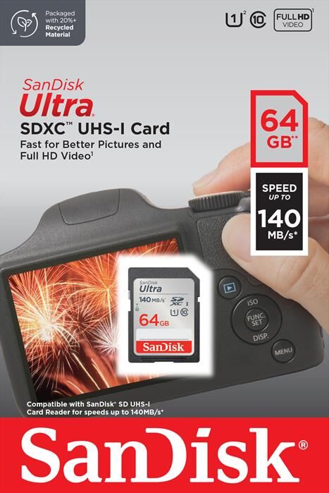 sandisk sd ultra c10 64gb